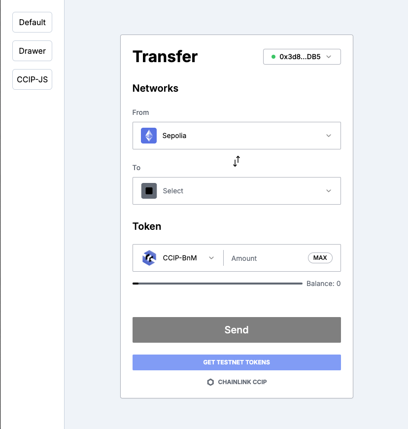 CCIP JavaScript SDK example app